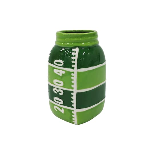 6" Ceramic Football Field Jar by Celebrate It™